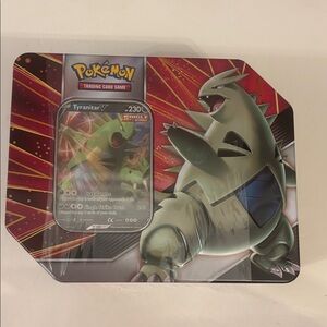 Pokemon TCG V Strikers Tin SEALED Tyranitar